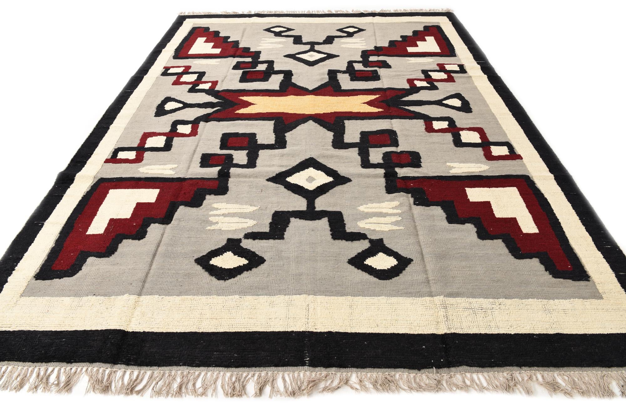 9' x 12' 5 Hand Knotted Oushak Wool Rug
