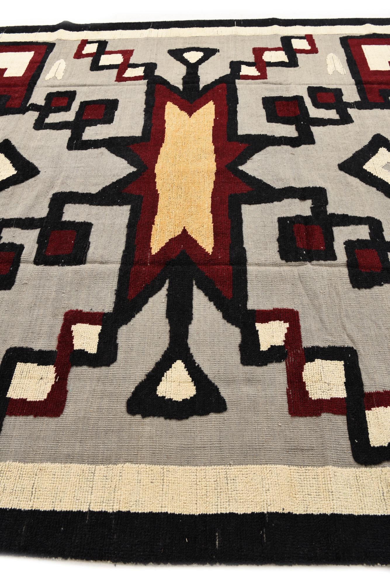 9' x 12' 5 Hand Knotted Oushak Wool Rug
