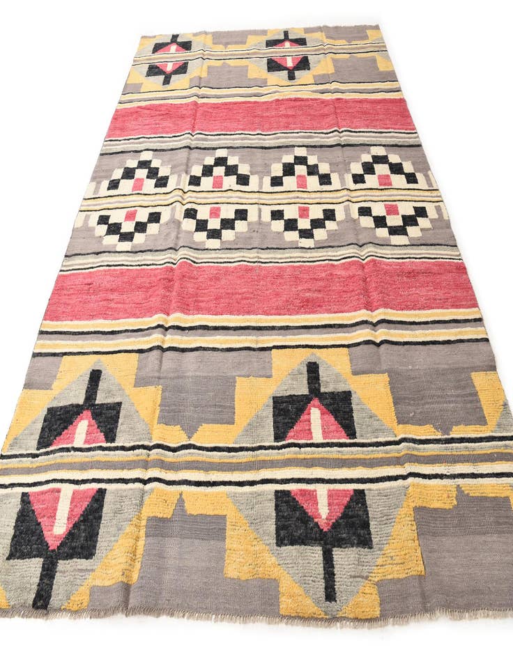 Detail image of 8' 1 x 10' 6 Hand Knotted Oushak Wool Rug