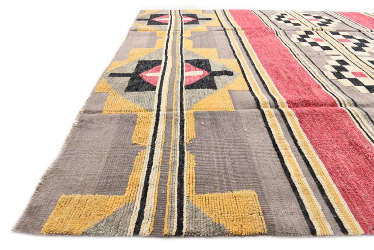 Detail image of 8' 1 x 10' 6 Hand Knotted Oushak Wool Rug