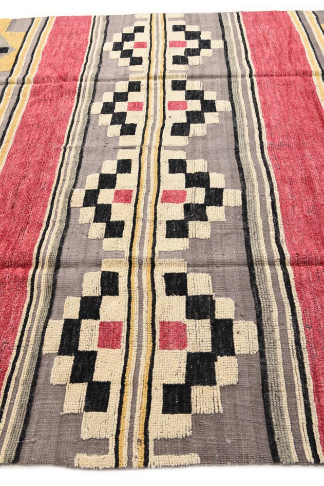 Detail image of 8' 1 x 10' 6 Hand Knotted Oushak Wool Rug