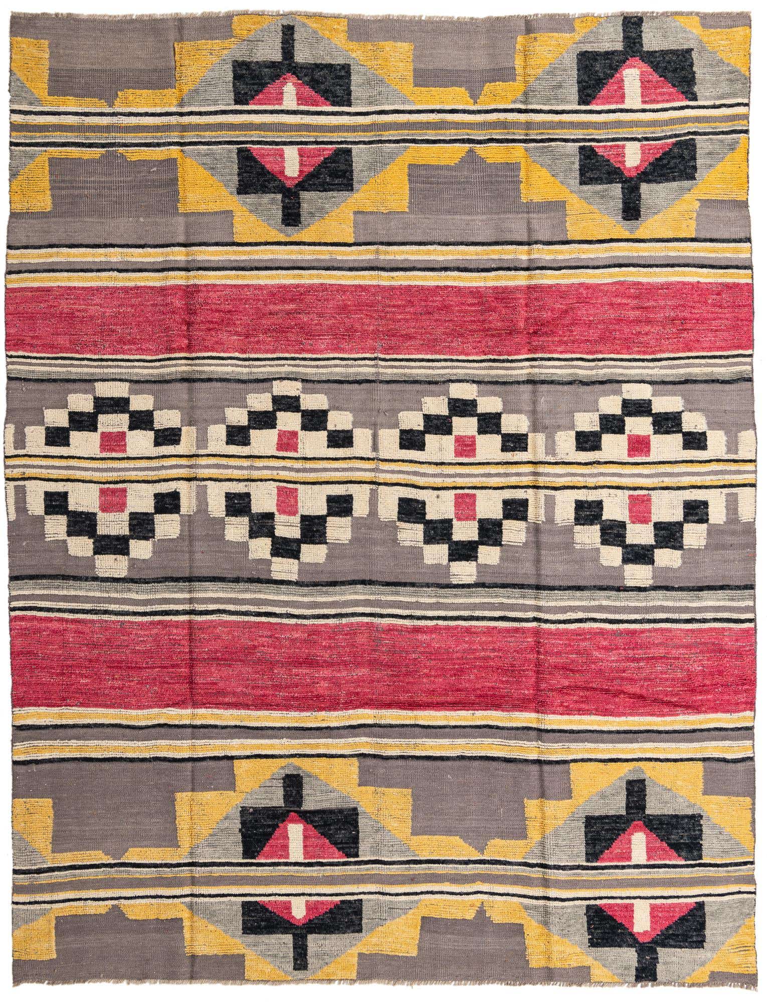 8' 1 x 10' 6 Hand Knotted Oushak Wool Rug