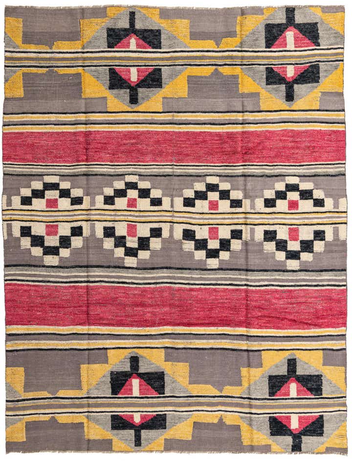 8' 1 x 10' 6 Hand Knotted Oushak Wool Rug