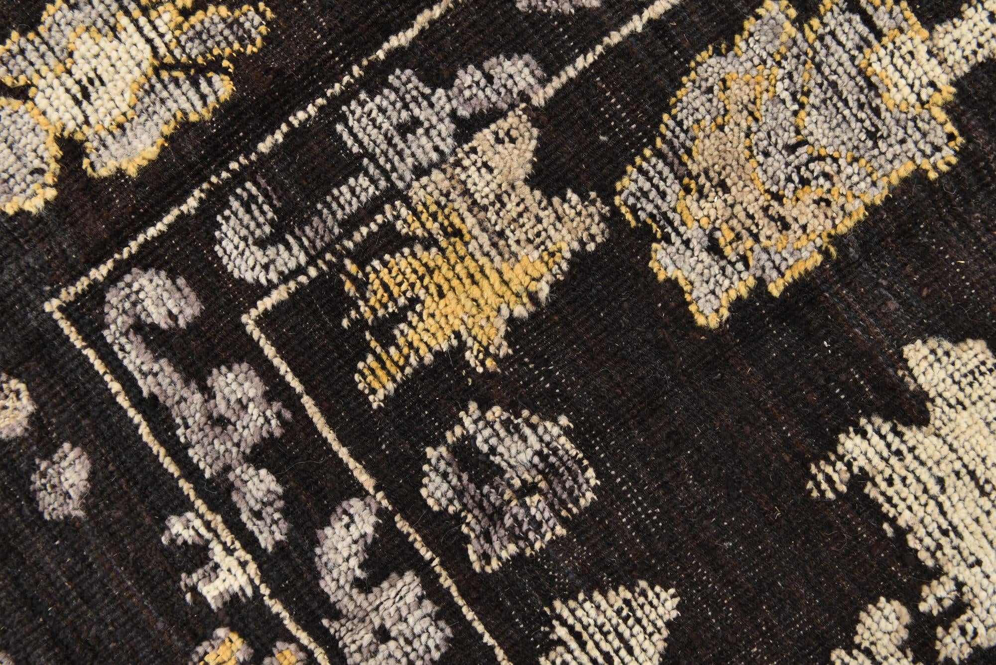 9' 1 x 12' 6 Hand Knotted Oushak Wool Rug
