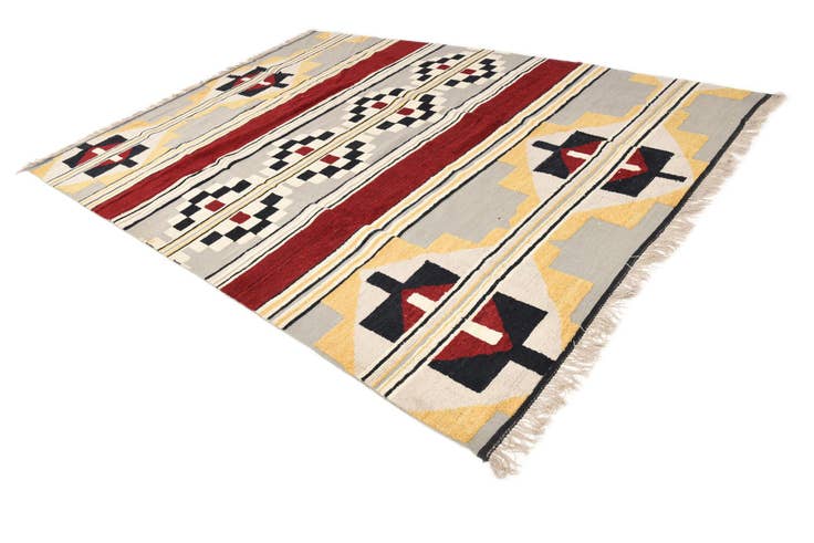 Detail image of 9' 1 x 12' 5 Hand Knotted Oushak Wool Rug