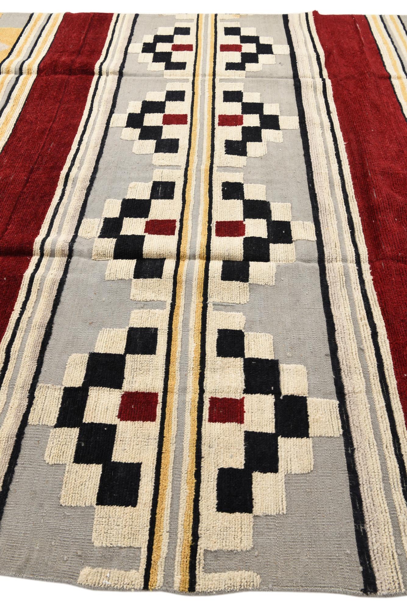 9' 1 x 12' 5 Hand Knotted Oushak Wool Rug