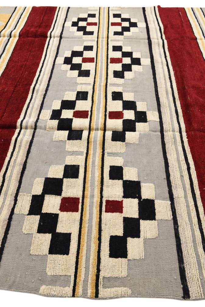 9' 1 x 12' 5 Hand Knotted Oushak Wool Rug