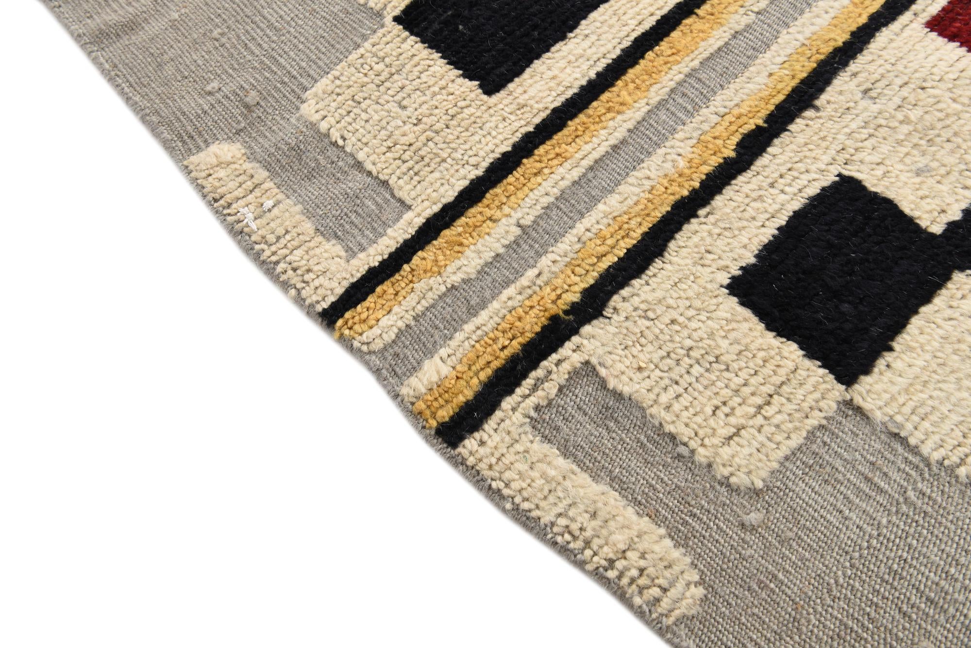 9' 1 x 12' 5 Hand Knotted Oushak Wool Rug