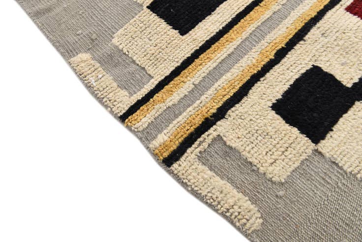 Detail image of 9' 1 x 12' 5 Hand Knotted Oushak Wool Rug