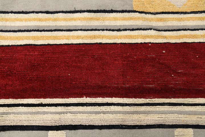 9' 1 x 12' 5 Hand Knotted Oushak Wool Rug