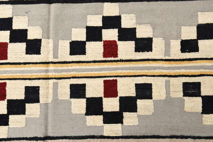 9' 1 x 12' 5 Hand Knotted Oushak Wool Rug