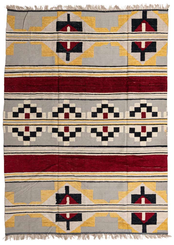 9' 1 x 12' 5 Hand Knotted Oushak Wool Rug