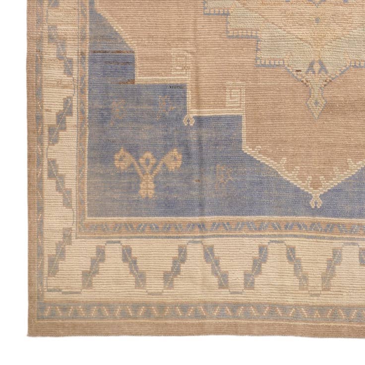 Detail image of 9' 1 x 12' Hand Knotted Oushak Wool Rug