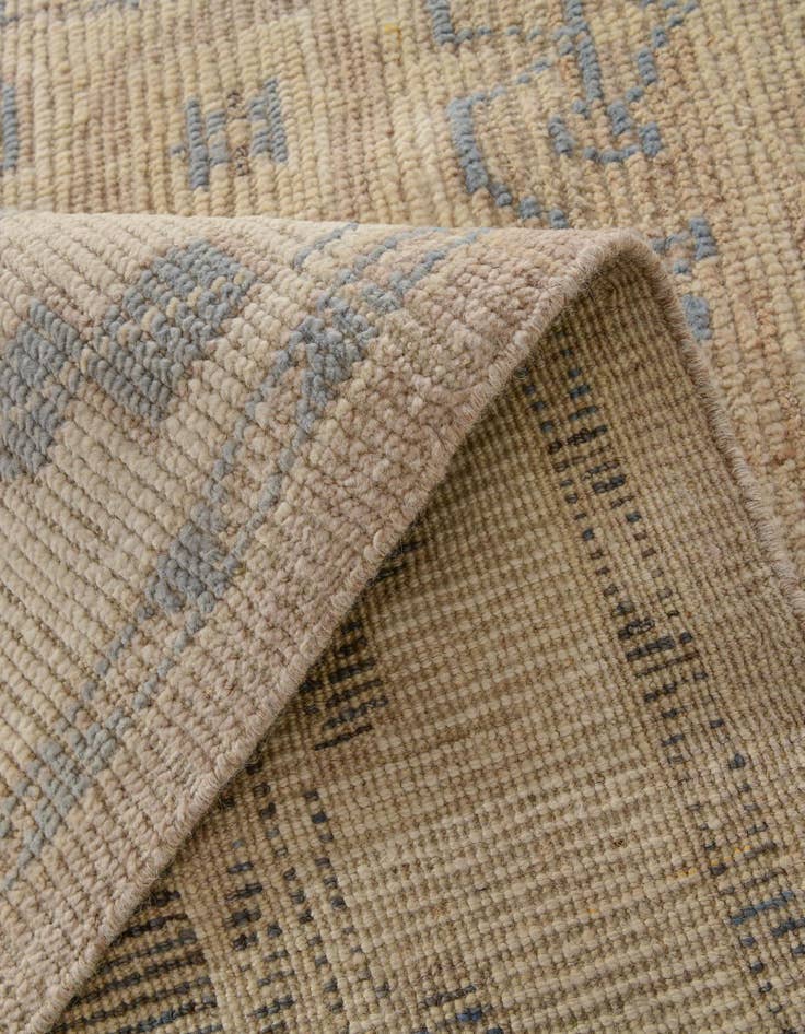 Detail image of 9' 1 x 12'  Hand Knotted Oushak Wool Rug