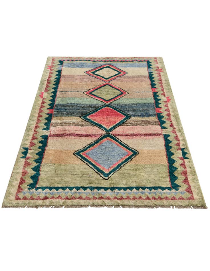 Detail image of 3' 3 x 5' Hand Knotted Oushak Wool Rug