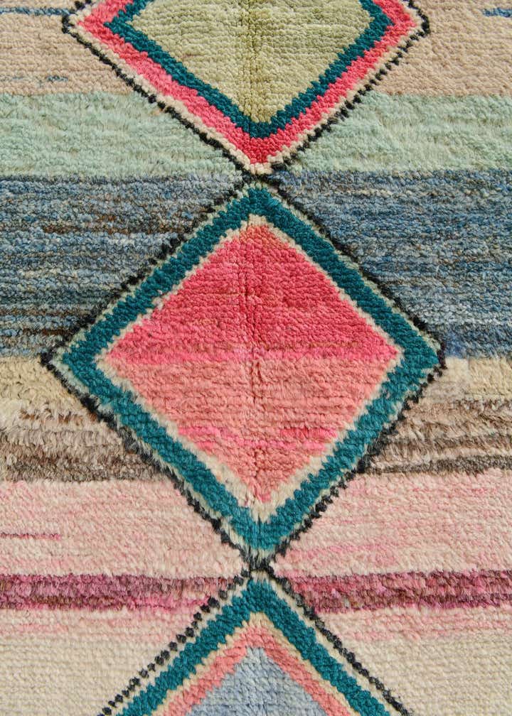 3' 3 x 5' Hand Knotted Oushak Wool Rug