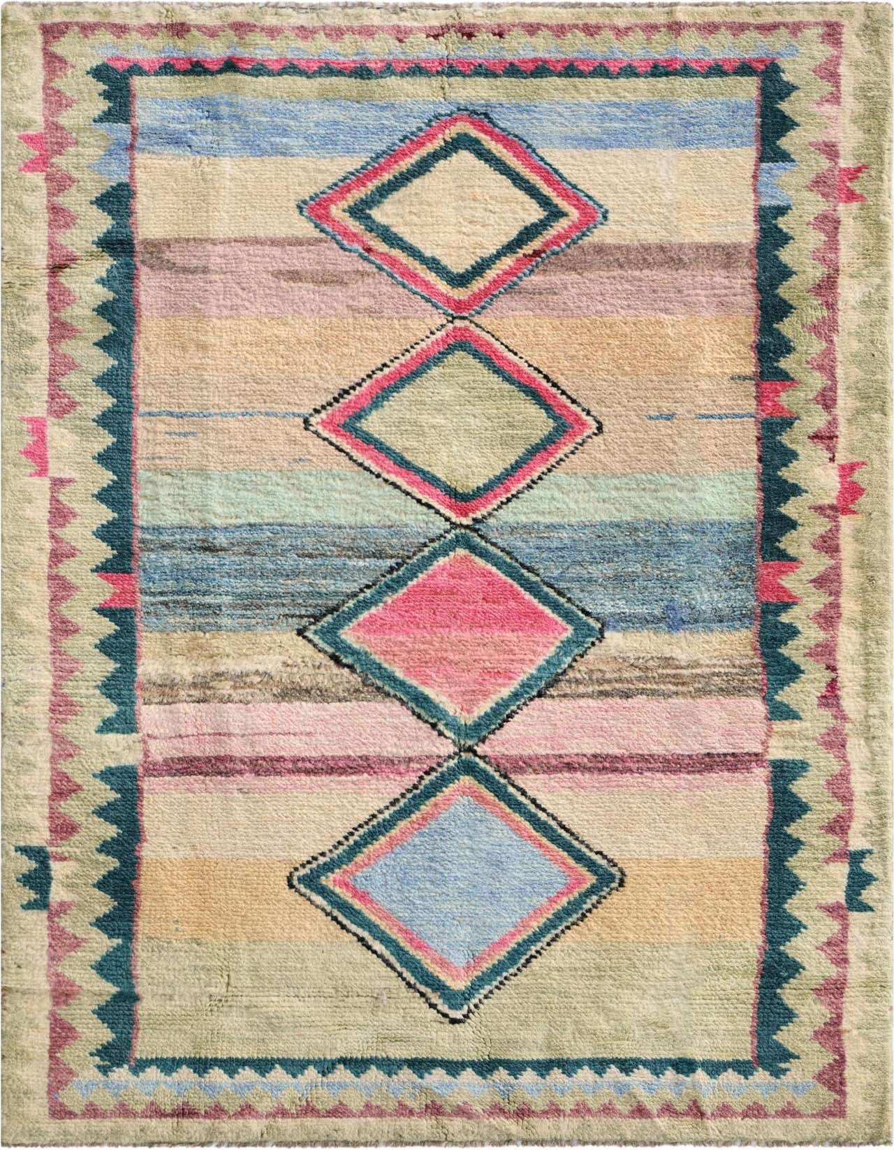 3' 3 x 5' Hand Knotted Oushak Wool Rug