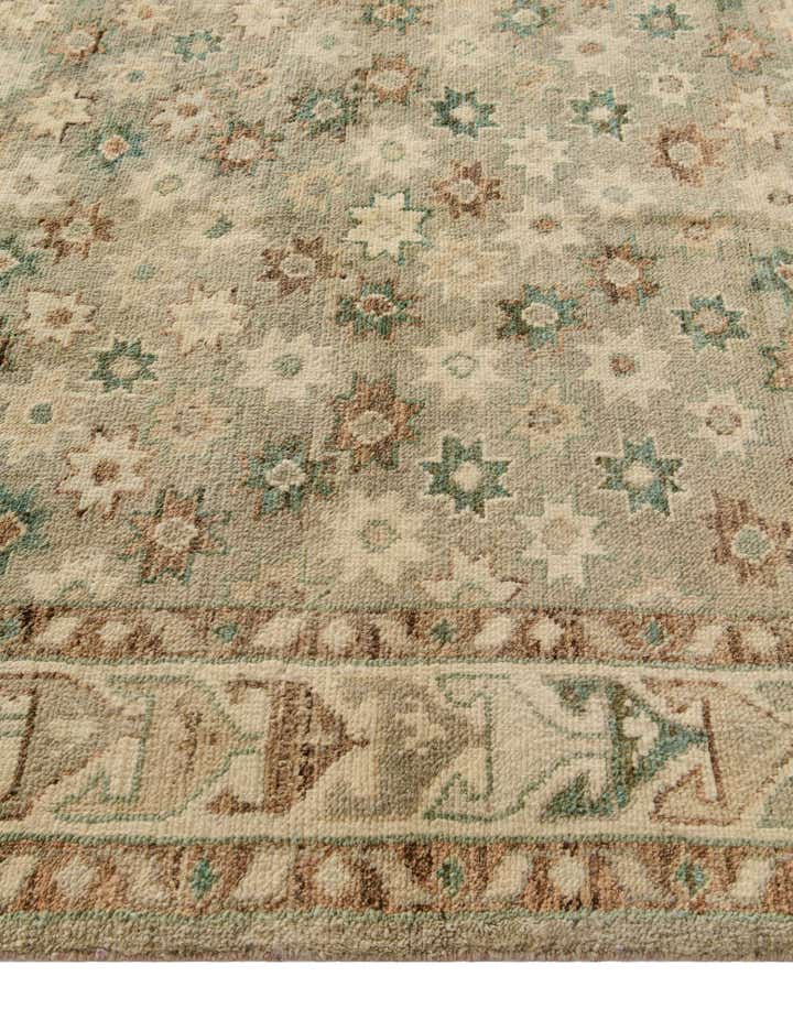 5' 3 x 7' 3 Hand Knotted Oushak Wool Rug