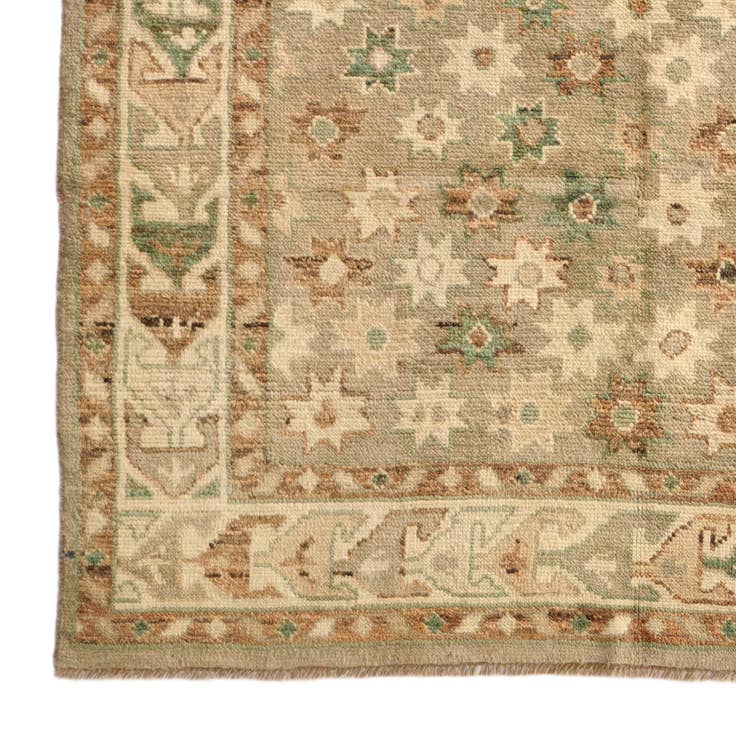 Detail image of 5' 3 x 7' 3 Hand Knotted Oushak Wool Rug