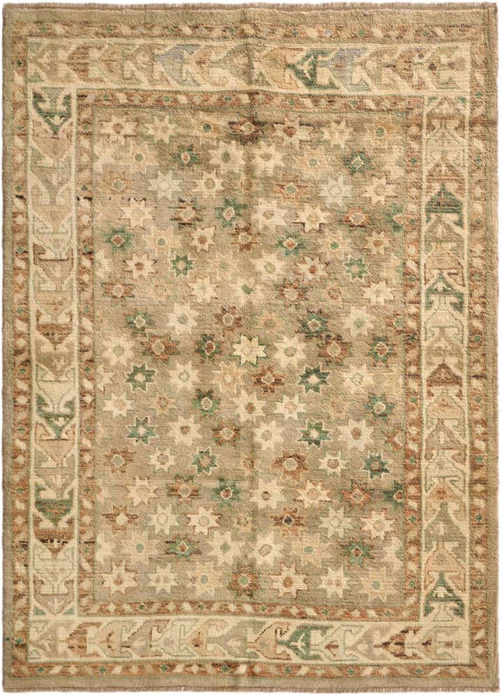 5' 3 x 7' 3 Hand Knotted Oushak Wool Rug