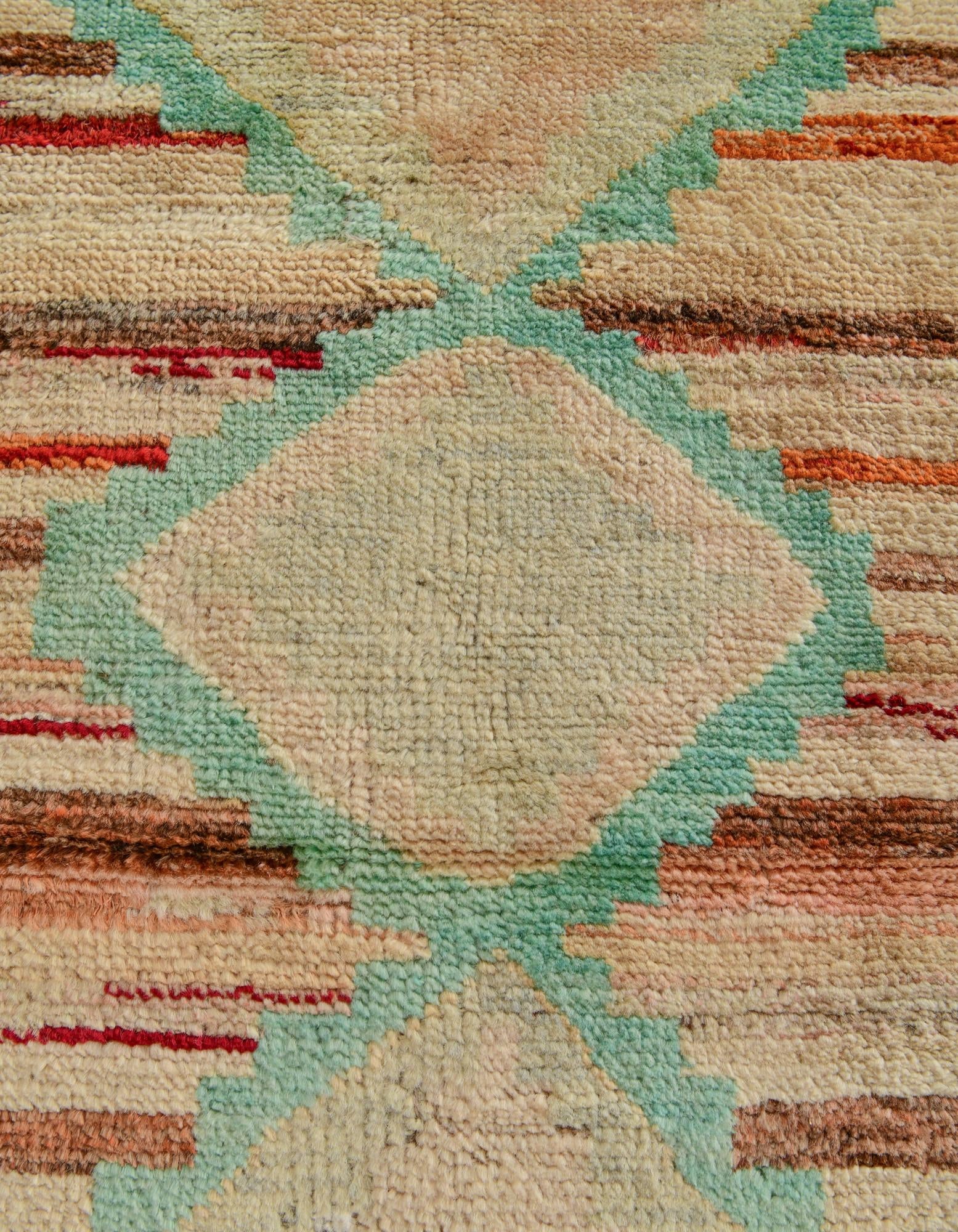 3' 2 x 4' 11 Hand Knotted Oushak Wool Rug