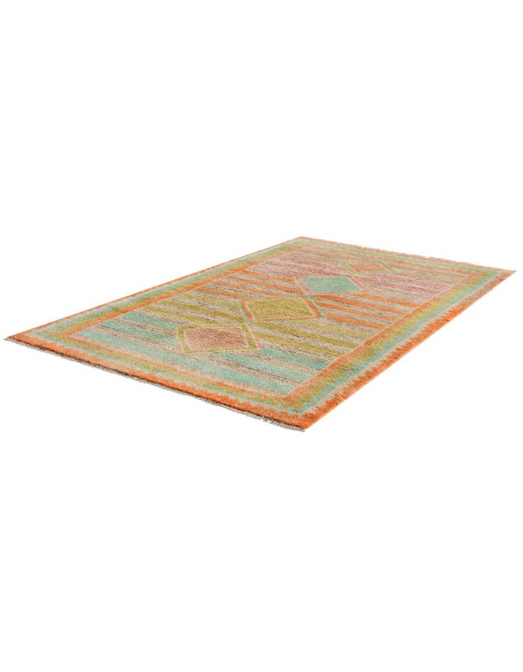 Detail image of 3' 1 x 5' 2 Hand Knotted Oushak Wool Rug