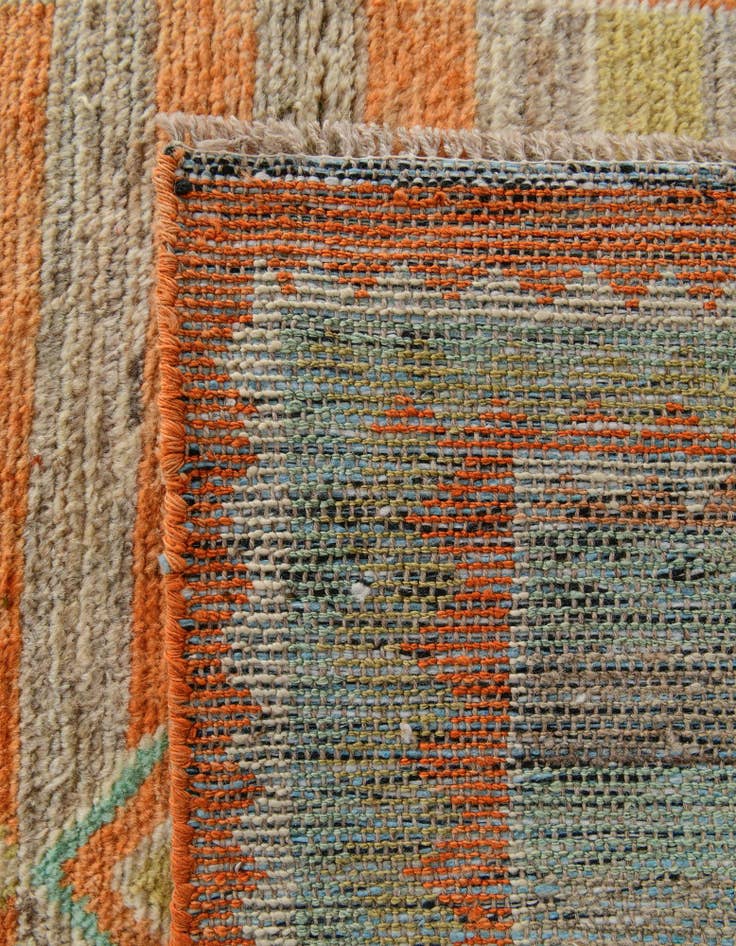 Detail image of 3' 1 x 5' 2 Hand Knotted Oushak Wool Rug