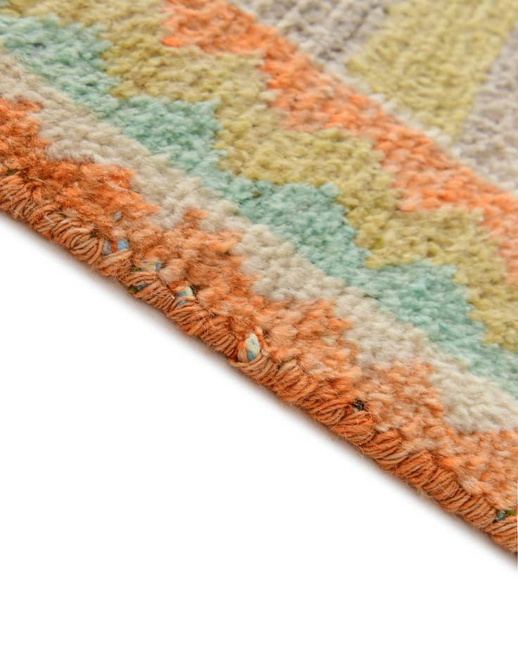 Detail image of 3' 1 x 5' 2 Hand Knotted Oushak Wool Rug