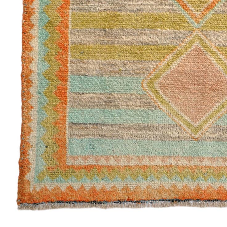 Detail image of 3' 1 x 5' 2 Hand Knotted Oushak Wool Rug