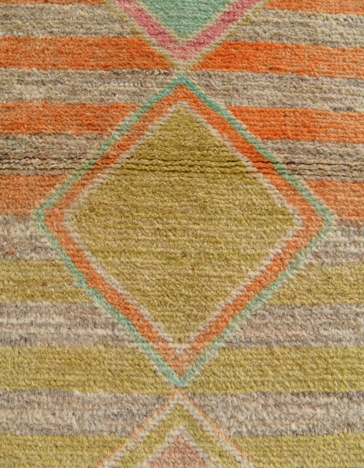 Detail image of 3' 1 x 5' 2 Hand Knotted Oushak Wool Rug