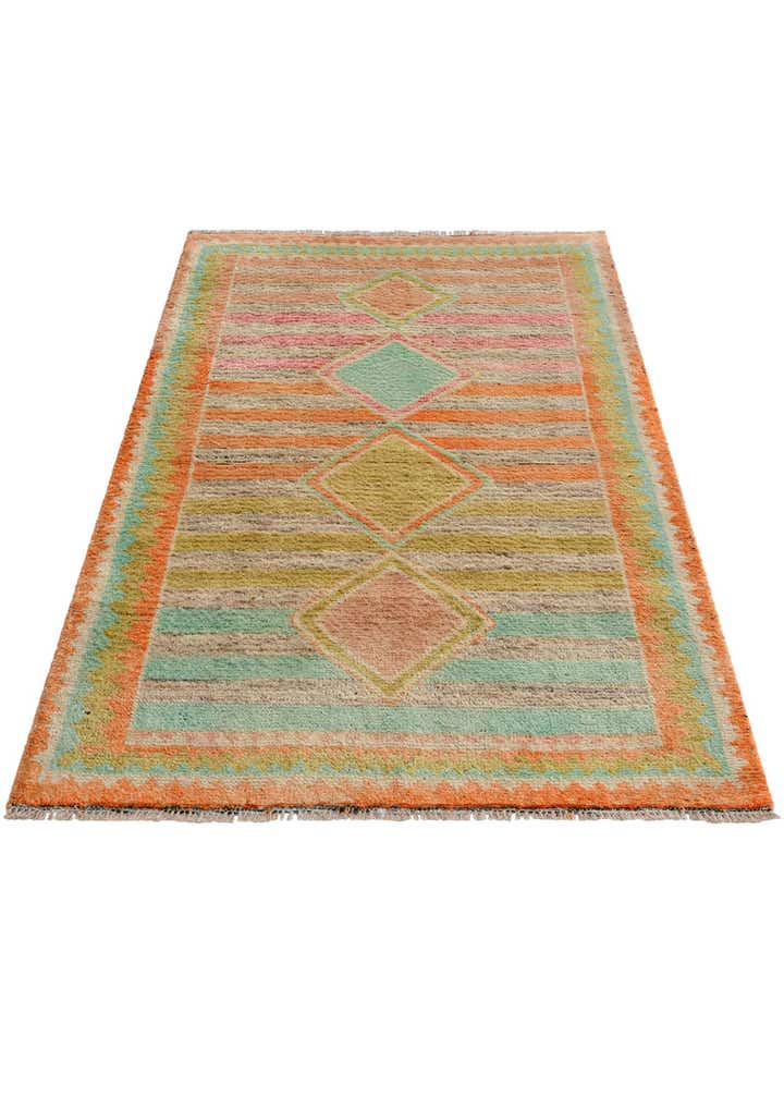3' 1 x 5' 2 Hand Knotted Oushak Wool Rug