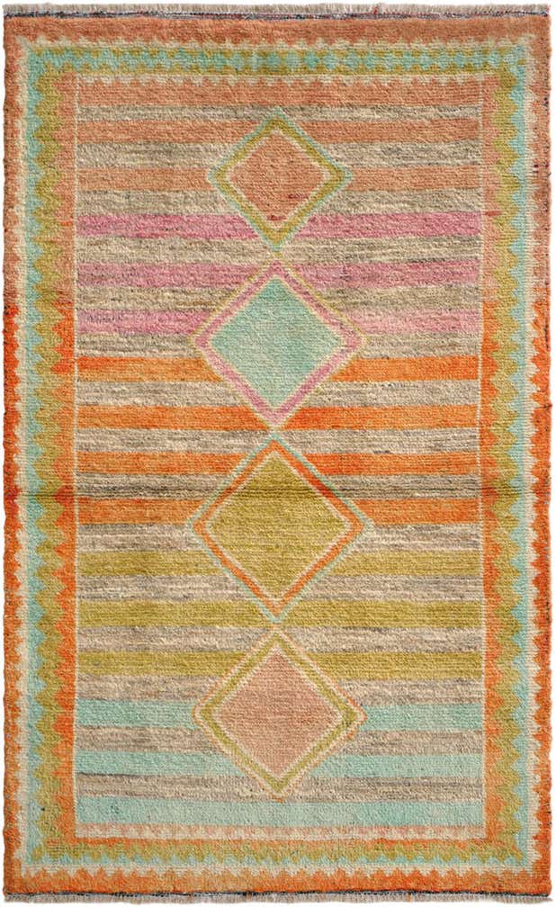 3' 1 x 5' 2 Hand Knotted Oushak Wool Rug