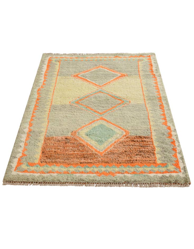 Detail image of 2' 8 x 3' 8 Hand Knotted Oushak Wool Rug