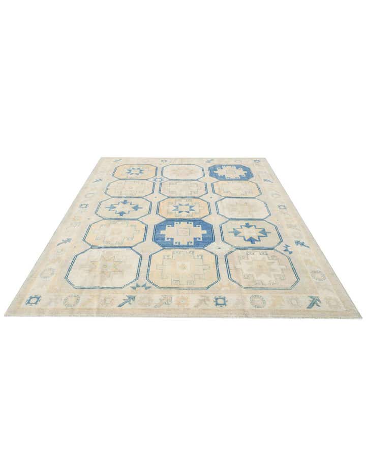 8' 1 x 9' 10 Hand Knotted Oushak Wool Rug