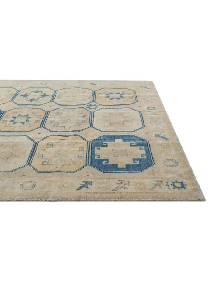 8' 1 x 9' 10 Hand Knotted Oushak Wool Rug