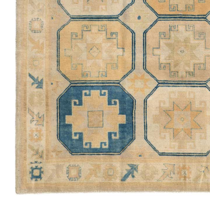 8' 1 x 9' 10 Hand Knotted Oushak Wool Rug