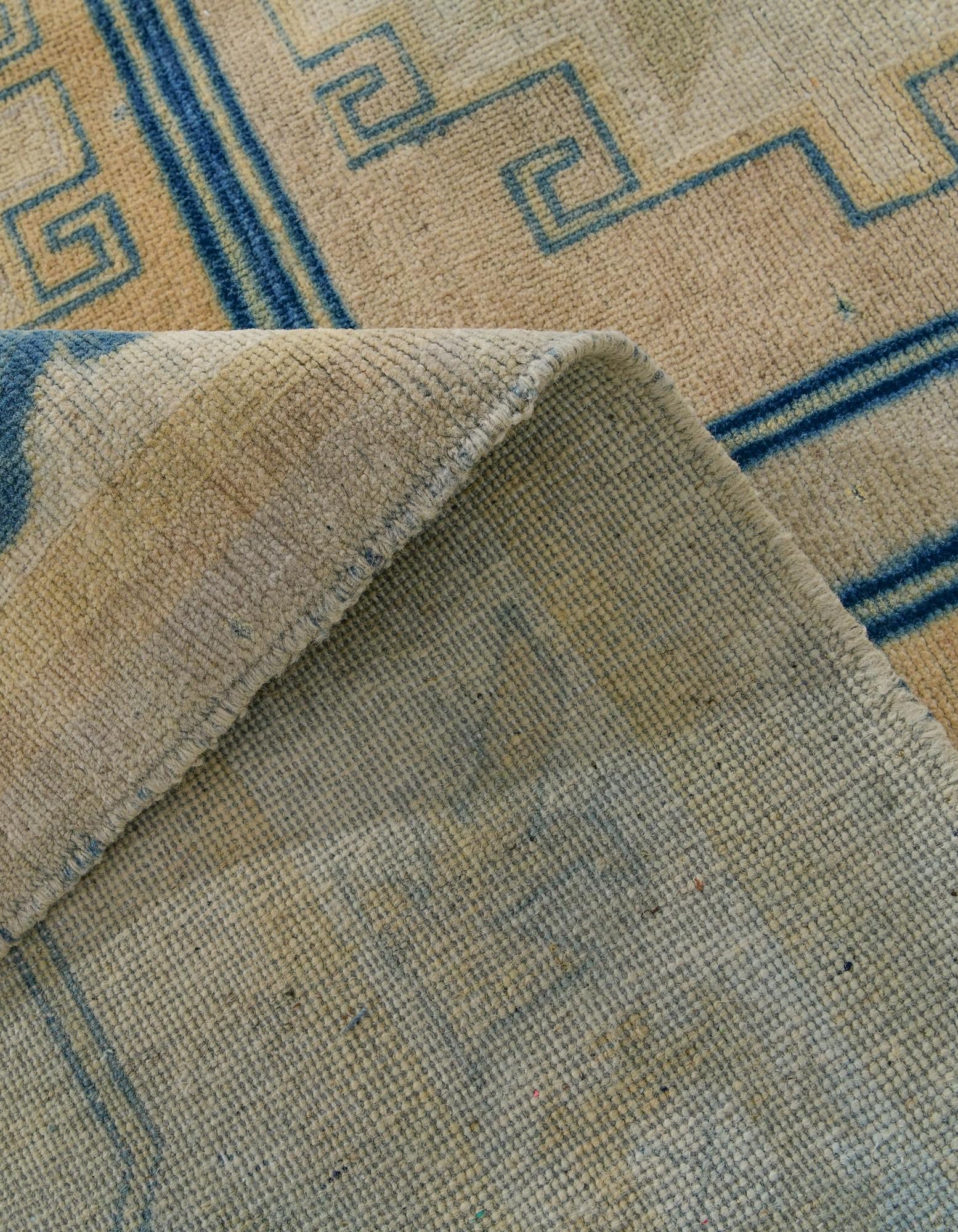 8' 1 x 9' 10 Hand Knotted Oushak Wool Rug