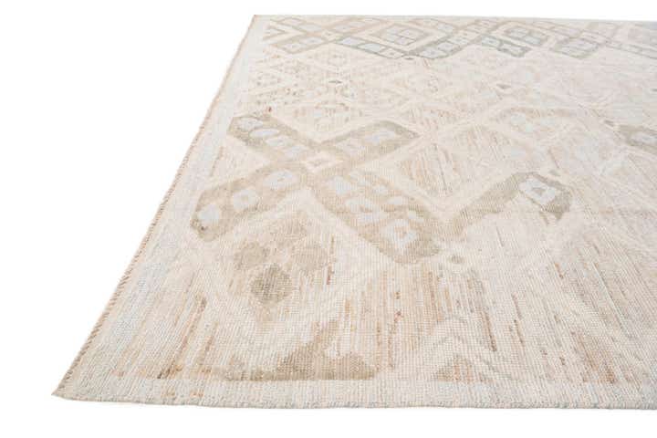 8' 3 x 9' 9 Hand Knotted Oushak Wool Rug