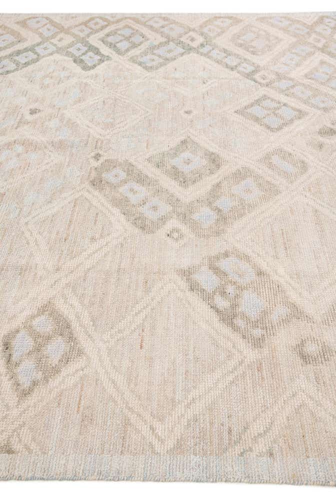 8' 3 x 9' 9 Hand Knotted Oushak Wool Rug