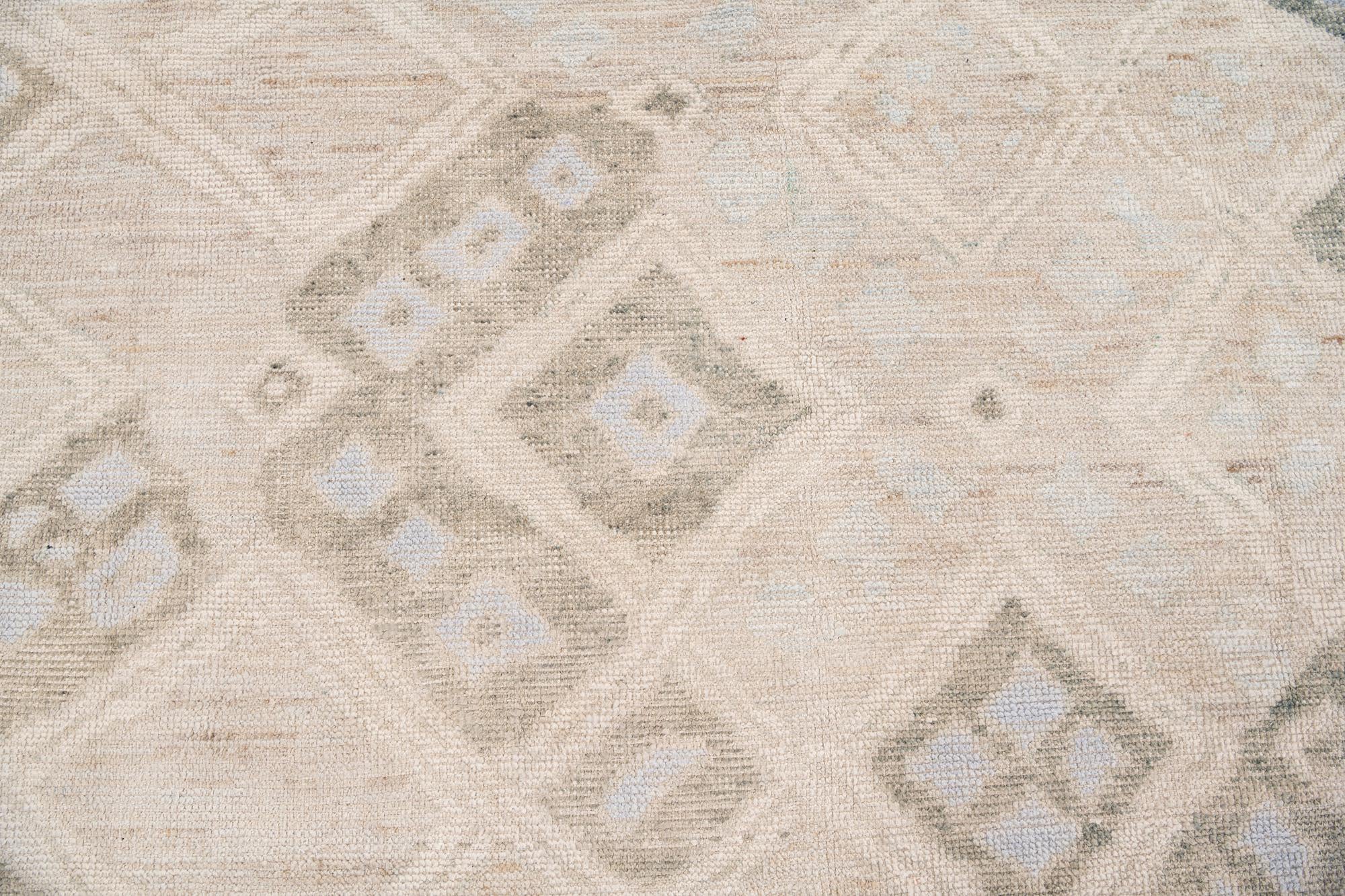 8' 3 x 9' 9 Hand Knotted Oushak Wool Rug