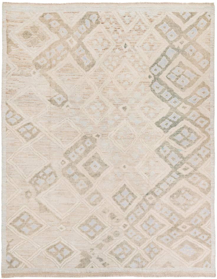 Detail image of 8' 3 x 9' 9 Hand Knotted Oushak Wool Rug