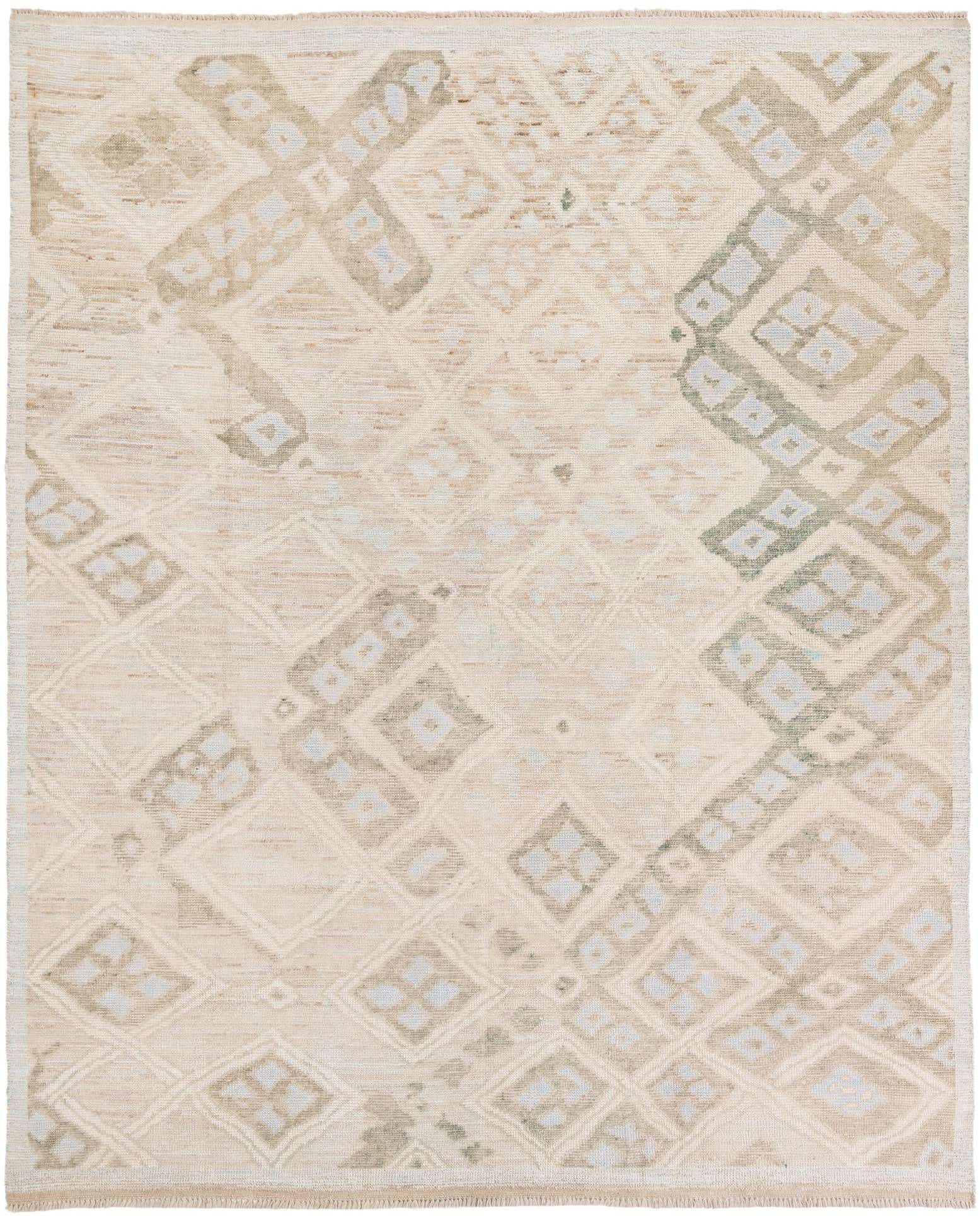 8' 3 x 9' 9 Hand Knotted Oushak Wool Rug