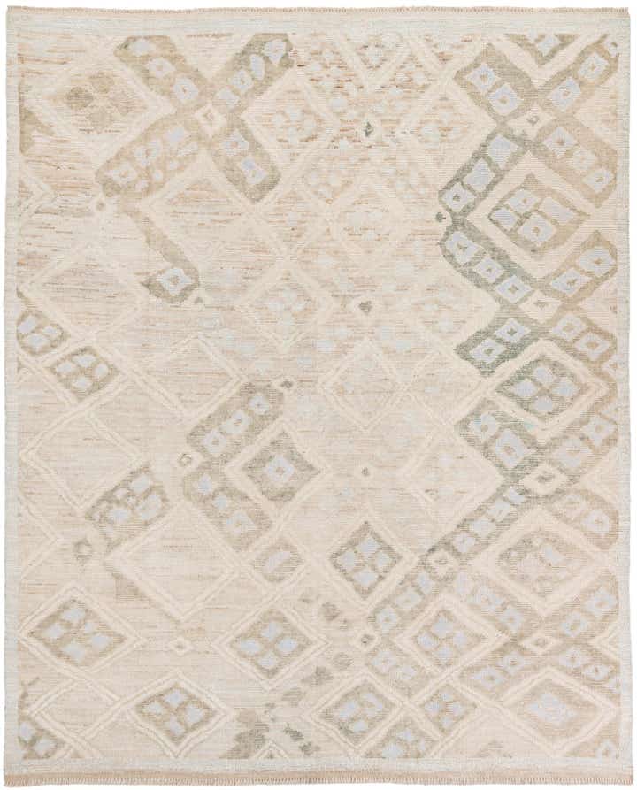 8' 3 x 9' 9 Hand Knotted Oushak Wool Rug