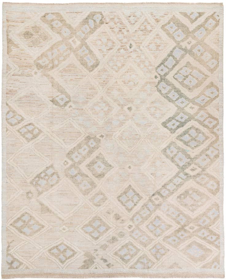 Detail image of 8' 3 x 9' 9 Hand Knotted Oushak Wool Rug