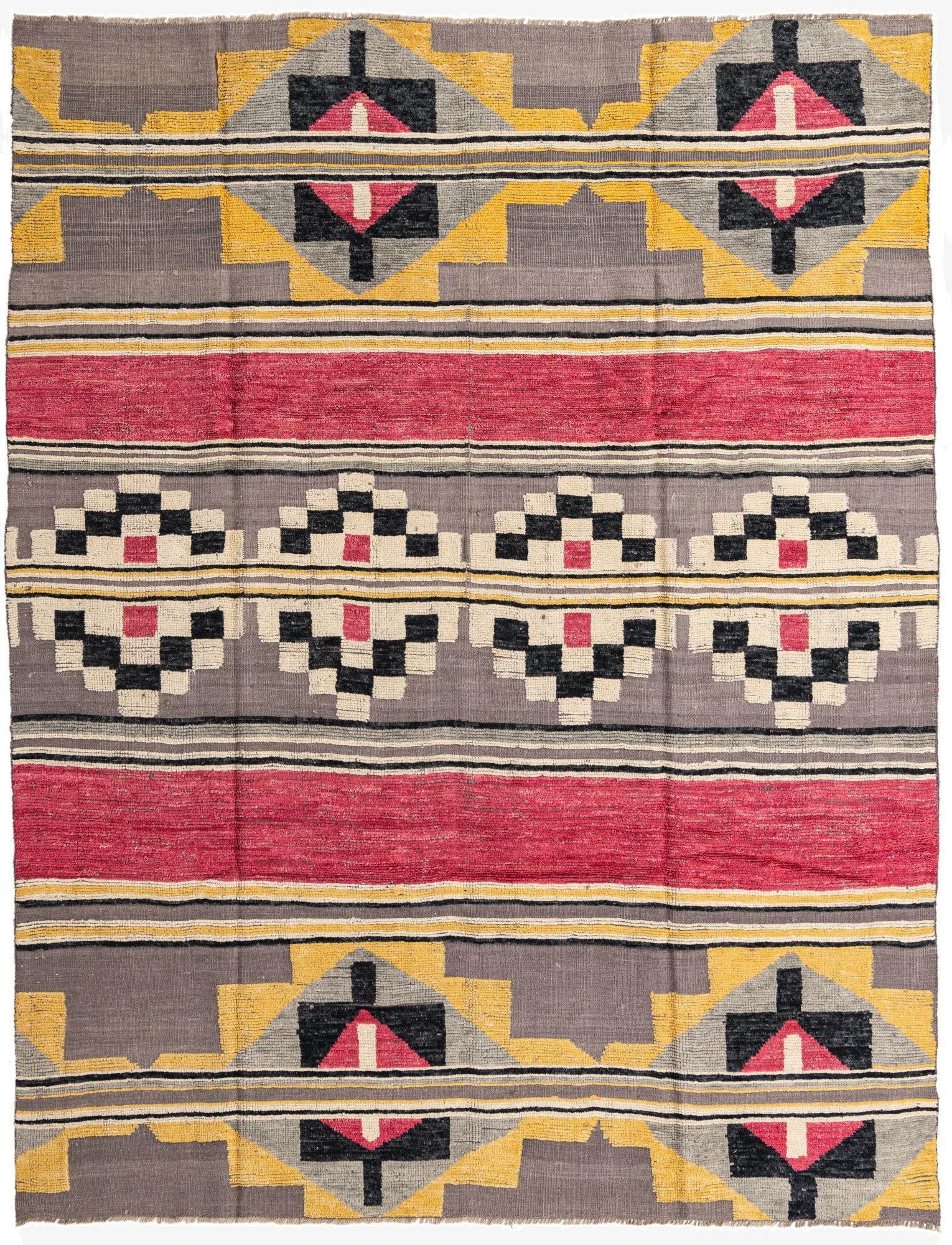 8' 1 x 10' 6 Hand Knotted Oushak Wool Rug