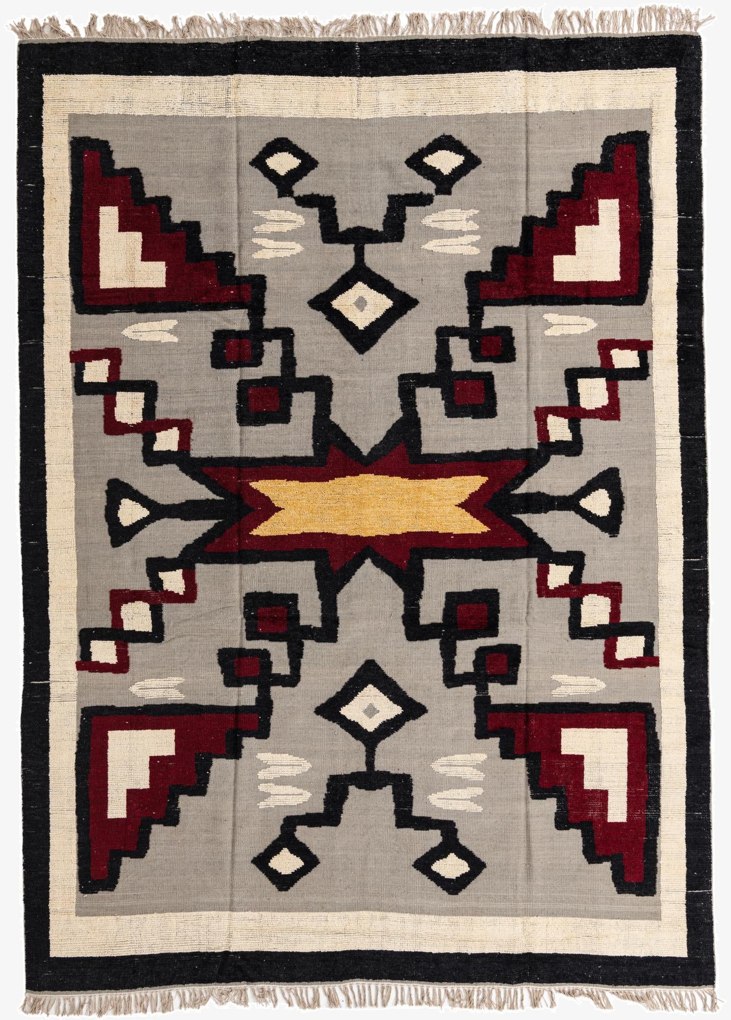 9' x 12' 5  Hand Knotted Oushak Wool Rug