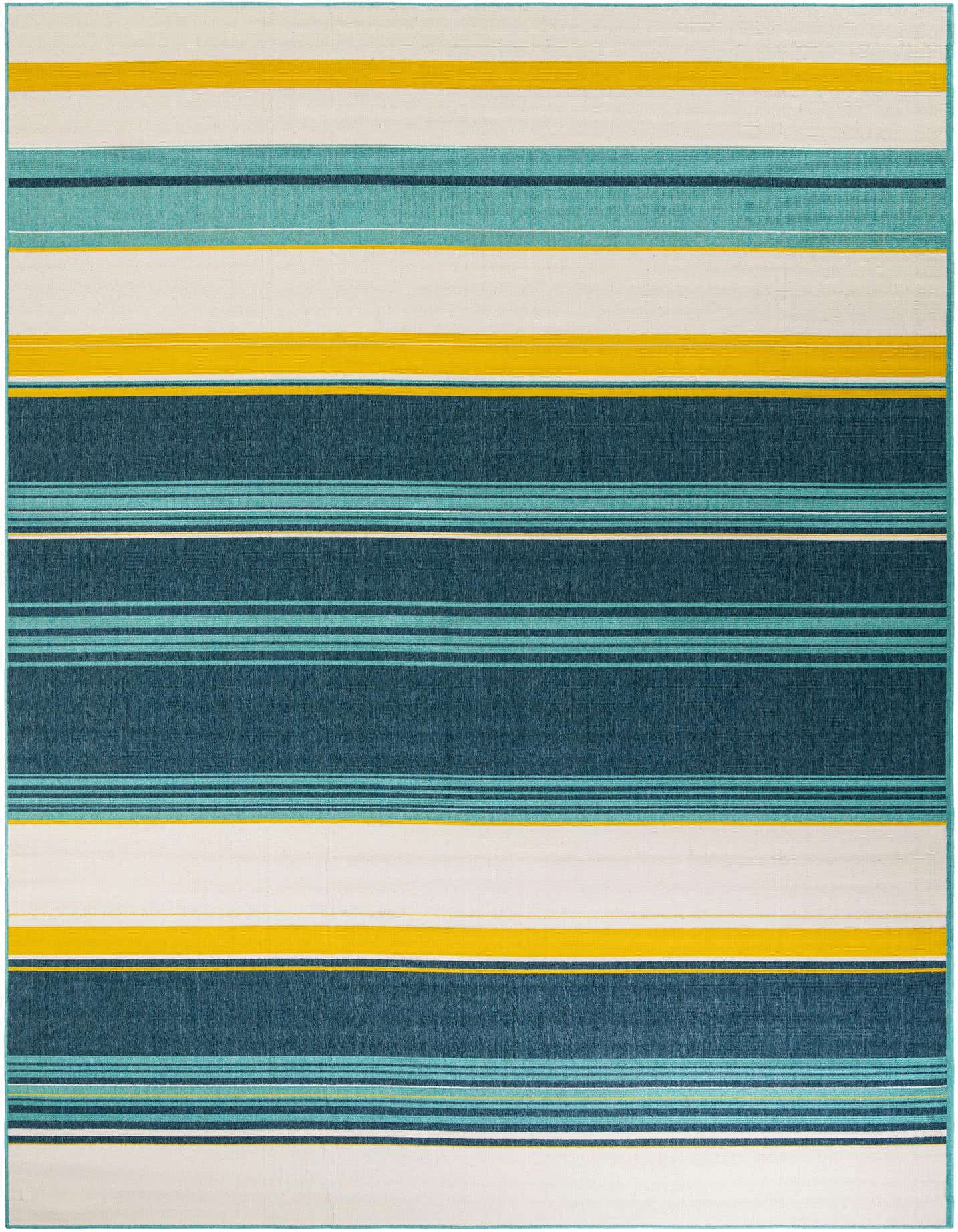 10' x 14' Easy-Clean Border Indoor / Outdoor Rug