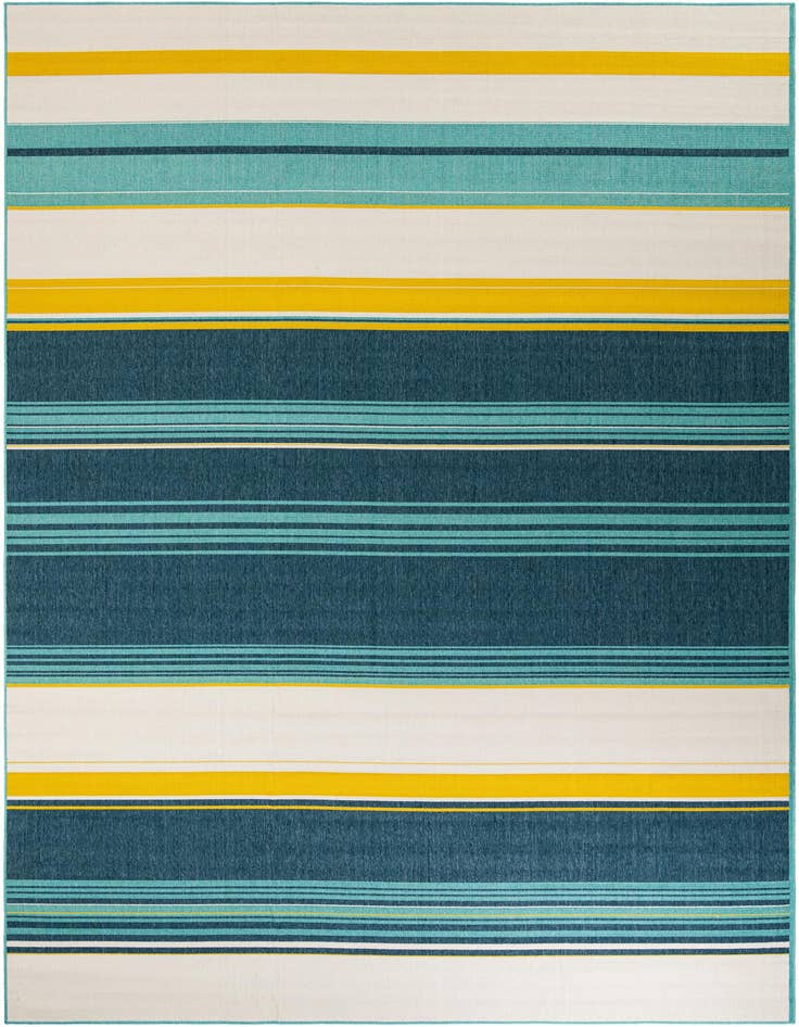 Detail image of 10' x 14' Easy-Clean Border Indoor / Outdoor Rug