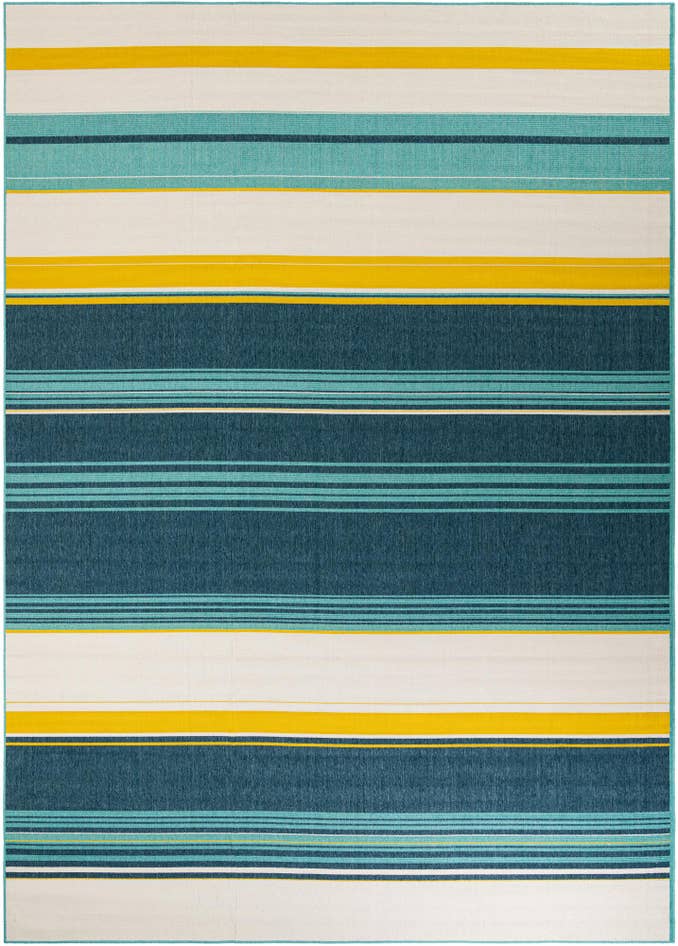 Detail image of 10' x 14' Easy-Clean Border Indoor / Outdoor Rug