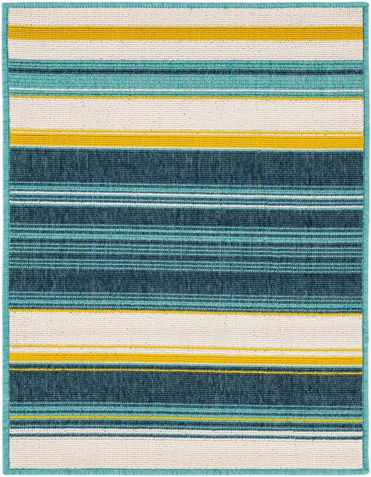 Detail image of 2' x 3' Easy-Clean Border Indoor / Outdoor Rug